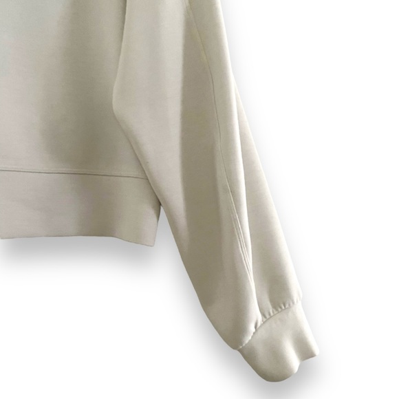 Lululemon Softstreme Perfectly Oversized Cropped Crew Long Sleeve White Opal 6 - Picture 10 of 15